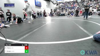 64 lbs Rr Rnd 2 - Bentley Hans, Lions Wrestling Academy vs Tanion Green, Harrah Little League Wrestling