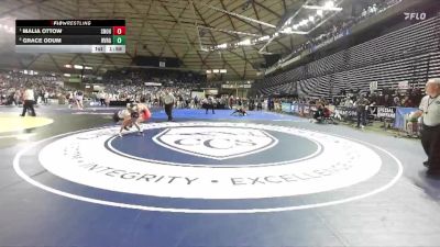 Girls 3A 115 lbs Semifinal - Malia Ottow, Snohomish (Girls) vs Grace Odum, River Ridge (Girls)