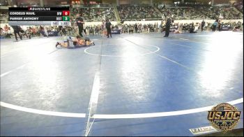 112 lbs Quarterfinal - Cordeus Wahl, Bristow Elementary Wrestling Club vs Parker Anthony, Best Trained