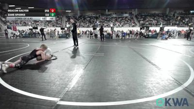 66 lbs Consi Of 8 #2 - Deacon Salyer, Sperry Wrestling Club vs Zane Sparks, Elgin Wrestling
