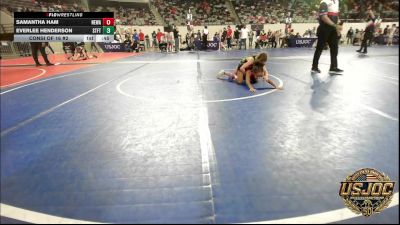 55 lbs Consi Of 16 #2 - Samantha Ham, Nebraska Wrestling Academy vs Everlee Henderson, Standfast