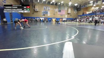 100lbs Champ. Round 3 - Kaydence O`Neil-Dreher, Cleveland (Girls) vs Vanessa Torres, Granger (Girls)