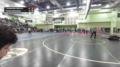 157 lbs 5th Place Match - Isaias Sepulveda, EAGLE ROCK vs Oluwafemi Okelola, Cleveland