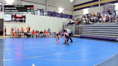 125 lbs Quarterfinals (8 Team) - Harley Perkins, LaFayette vs Arielle Hayes, Jordan