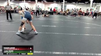 130 lbs Round 3 - Mason Leone, Malvern Wrestling Club vs Cade Feger, Line Mountain