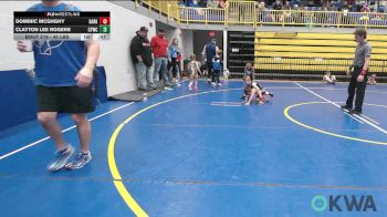 45 lbs Round Of 32 - Dominic McGhghy, Darko Valley Wolf Pack vs Clayton Lee Rogers, CYWC