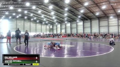 90 lbs Semifinal - Sawyer Mitchell, STORMETTES vs Mia Williams, VB Fighthouse