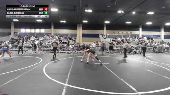 123 lbs Final - Kaiulani Kekahuna, Grapplers HI vs Alina Bardoni, Gold Rush Wr Ac