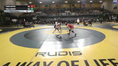 126 lbs Semifinal - Kate Hayes, Providence Day School vs Sela Rozov, Blair Academy