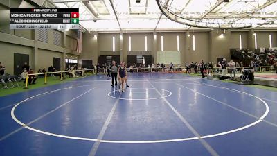 132 lbs Consi Of 8 #2 - Monica Flores Romero, Fairfield Warde vs Alec Bedingfield, Montville