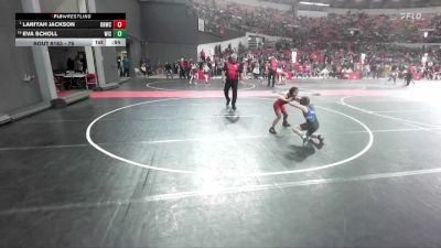 75 lbs Cons. Round 2 - Eva Scholl, Wisconsin vs Laniyah Jackson, Red Hot Wrestling Club