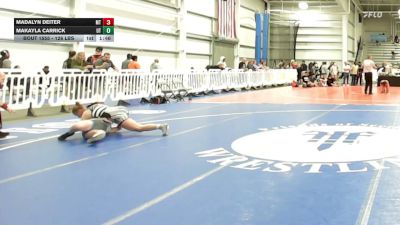 126 lbs Round Of 32 - Madalyn Deiter, MT vs Makayla Carrick, UT