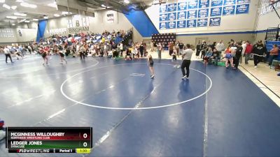 73 lbs Cons. Round 3 - Ledger Jones, Syracuse vs McGinness Willoughby, Northside Wrestling Club