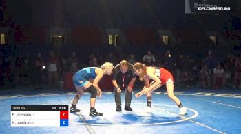 132 lbs 7th Place - Elleni Johnson, Utah vs Nonnie Justice, Missouri