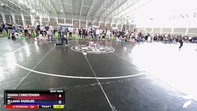 69 lbs Round 2 - Hanah Christensen, WY vs Elliana Saddler, MT