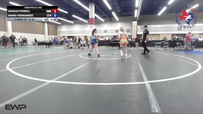 125 lbs Consi Of 16 #2 - Natalie Powell, Cowboy/Cowgirl Wrestling Club vs Maria Fernandez, 3F Wrestling