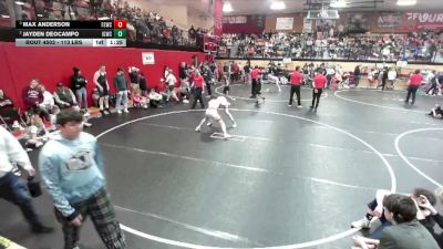 126 lbs Champ. Round 1 - Jayden DeOcampo, Idaho Gold Wrestling Club vs Max Anderson, Fighting Squirrels Wrestling Club