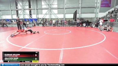 110 lbs Quarterfinal - Gunnar Wilson, Salem Elite Mat Club vs Grayson Bake, Freeman Mat Dawgs