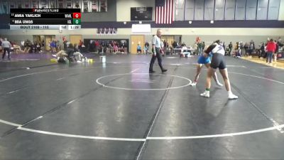 115 lbs Cons. Round 2 - Amia Yaklich, Wahlert Catholic vs Mia Ungs, Iowa City Liberty