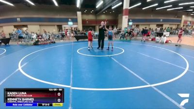 98 lbs Round 1 - Kaden Luna, NB Elite Wrestling Club vs Kenneth Barnes, Cardinal Wrestling Club