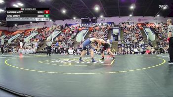 215 lbs Quarterfinals (8 Team) - Parker Mott, Whitehall HS vs Joel Simon, Lakewood HS
