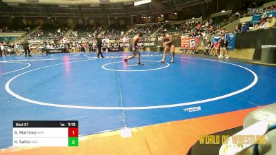 200 lbs Semifinal - Andre Martinez, WolfPack Wrestling Academy vs Kyler Sallis, IAWC