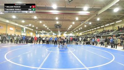 285 lbs Round Of 32 - William Francis, North Providence vs Maximus Tonelli, Burrillville