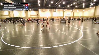 130 lbs Consolation - Kamilliah Rice, Florida Elite Wrestling vs Kaitelynn Oliver, Lake Gibson