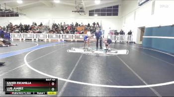 106 lbs Champ. Round 2 - Luis Juarez, Pioneer Valley vs Xavier Escamilla, Exeter