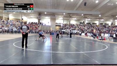 AA 190 lbs Champ. Round 1 - Tylor Phillips, Jefferson Co. High School vs Tristan Samuelson, Rossview High School