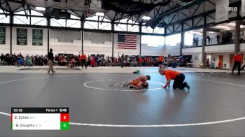 53-58 lbs Quarterfinal - Beau Doughty, Mattoon Youth WC vs Brody Cohen, Built By Brunson