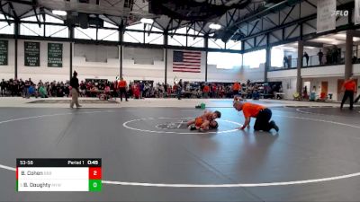 53-58 lbs Quarterfinal - Beau Doughty, Mattoon Youth WC vs Brody Cohen, Built By Brunson