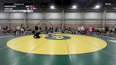 110 lbs Rr Rnd 7 - Dakota Sandy, Mat Assassins Red - MSE vs Evan Cies, Steller Trained Jabbas - MSE