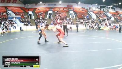 145 lbs Champ. Round 1 - Lucian Brock, Glasgow Wrestling Academy vs Samir Houmani, Fordson