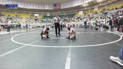 80 lbs Consolation - Gabriel Worthey, Prairie Grove Youth Wrestling vs Hank Klotz, Pottsville Apache Youth Wrestling