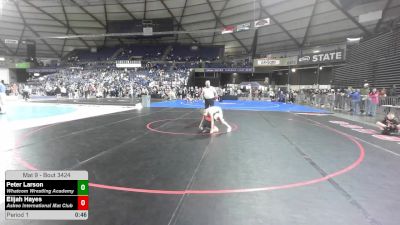 78 lbs Cons. Sub-quarters - Peter Larson, Whatcom Wrestling Academy vs Elijah Hayes, Askeo International Mat Club