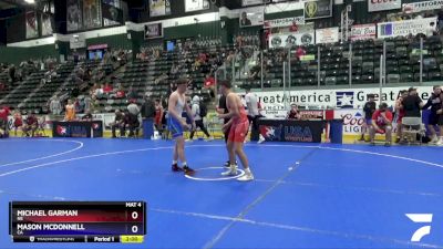 165 lbs Semifinal - Michael Garman, NE vs Mason McDonnell, CA