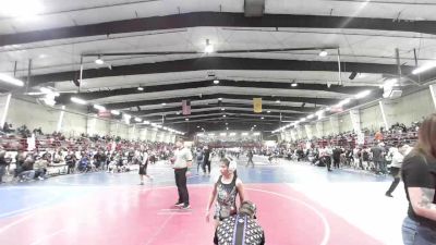 80 lbs Semifinal - Harmony Lorenzo DeHerrera, Duran Elite vs Maghan Lacey, Dolores Bears