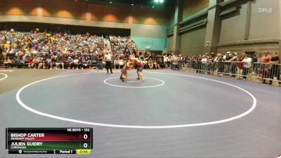 132 lbs Cons. Round 2 - Julien Guidry, Coronado vs Bishop Carter, Pahrump Valley