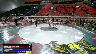 106 lbs Placement Matches (8 Team) - Arabella Chapman, Oregon White vs Tia Hotema, Hawaii