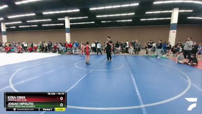 74-77 lbs Round 3 - Josiah Hipolito, Texas Wrestling Academy vs Ezra Criss, Spartan Mat Club