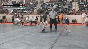 70_B lbs Semifinal - Jacobi Burkett, Claysburg Kimmel vs Logan Vallalla, Pennridge