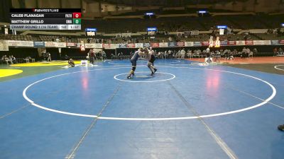 215 lbs Champ Round 1 (16 Team) - Matthew Grillo, Delaware Military Academy vs Caleb Flanagan, Patrick Henry