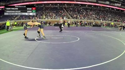D2-175 lbs Cons. Round 3 - Kurt Freling, Mt Pleasant HS vs Jonathan Golec, Goodrich HS