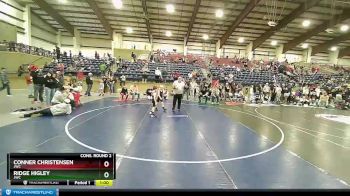 55 lbs Cons. Round 2 - Ridge Higley, JWC vs Conner Christensen, JWC