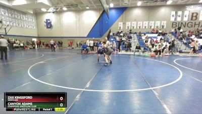 116 lbs Champ. Round 1 - Zax Kingsford, Westlake vs Canyon Adams, Champions Wrestling Club