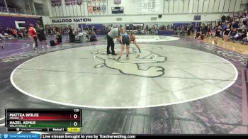 120 lbs Champ. Round 1 - Hazel Asmus, Walla Walla vs Mattea Wolfe, Prairie