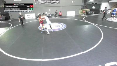 Cons. Round 2 - Skylar Cooks, River City High School Wrestling vs Taylor Thompson, Apex Wrestling Academy