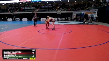 285 lbs Semifinal - Damien Fiame, Student Wrestling Development Program vs KAMRYN WOODFORK, Wasilla High School