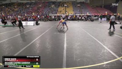 125 lbs Finals (2 Team) - Richard Castro-Sandoval, CSU Bakersfield vs Drew Davis, SIU Edwardsville